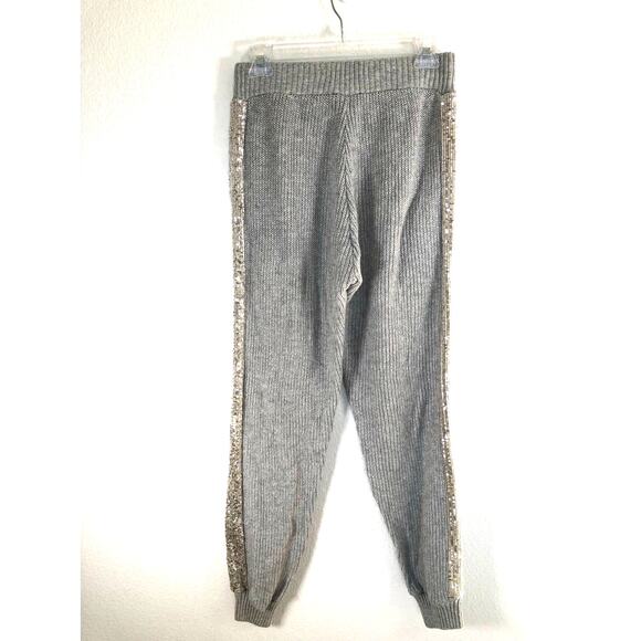 INC International Concepts Sequins Side Women’s Grey Knit Joggers - S - Picture 4 of 6